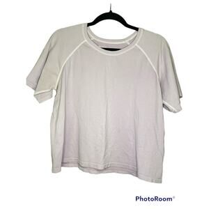 Z By Zella Short Sleeve Light Purple Lavender Athletic Workout Shirt Size M